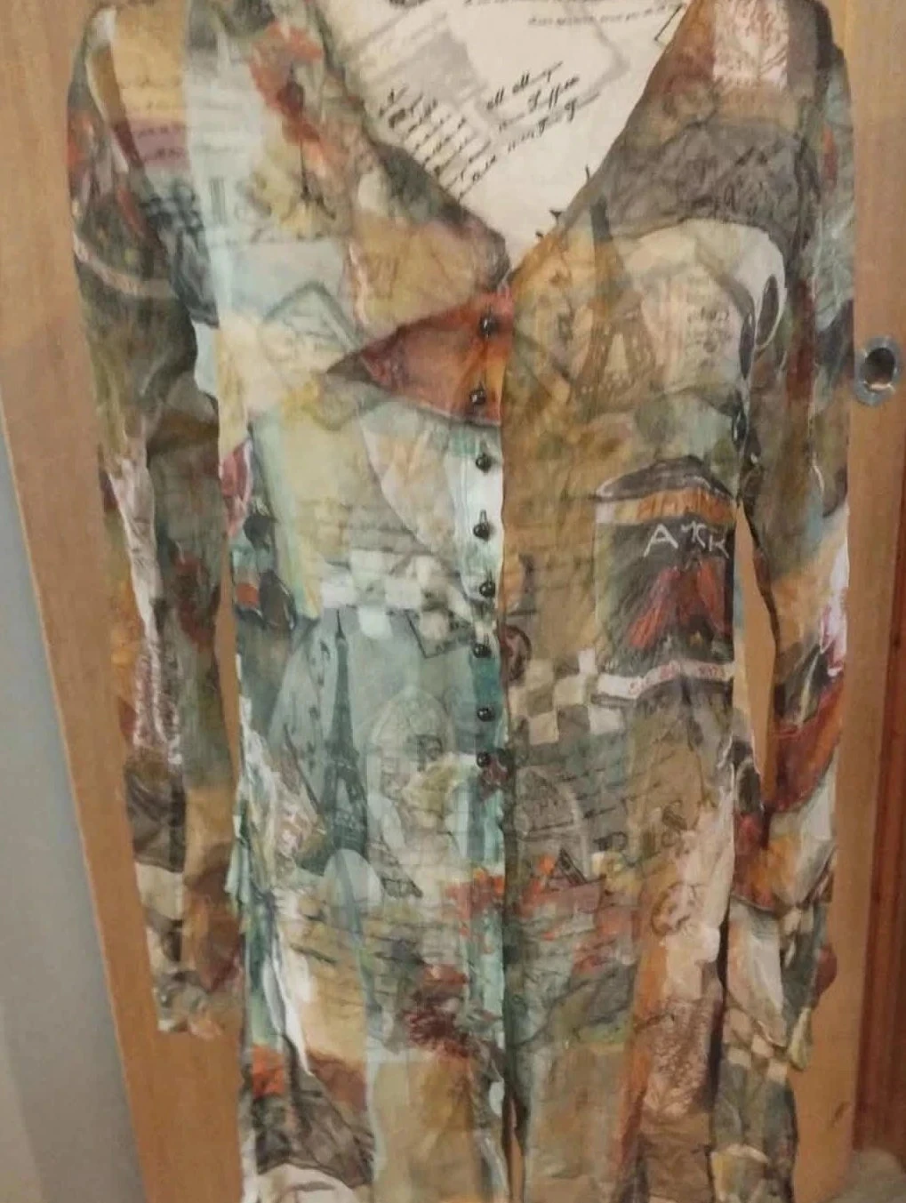Camisa de voile transparente, 100% seda, Aventure des toiles T40 – photo 4